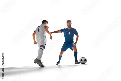 Soccer players isolated on white. © VIAR PRO studio