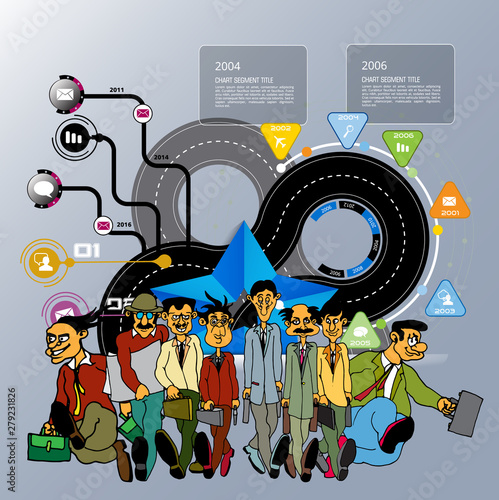 Business infographic elements data visualization vector design