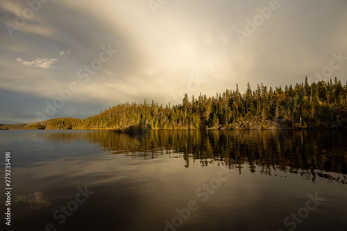 Landscape in the national park Pukaskwa in Canada photo