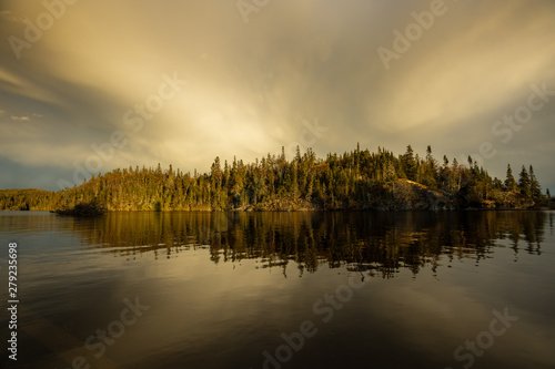 Landscape in the national park Pukaskwa in Canada photo