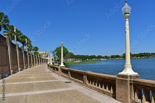 The Francis Langford Promenade in downtown Lakeland Florida.