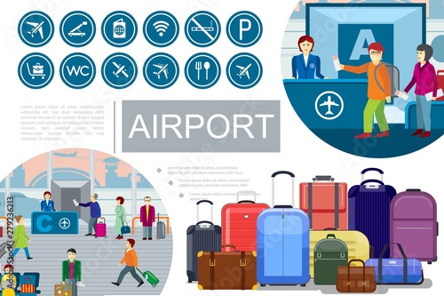 Flat Airport Composition