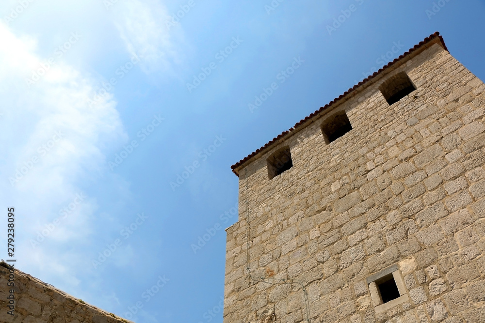 Historical Skrivanat Tower in town Pag, on island Pag, Croatia. Historical Skrivanat Tower in town Pag, on island Pag, Croatia.