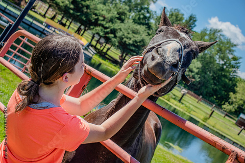 girl and horse