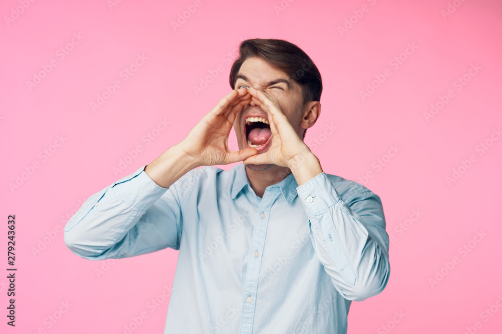 young man screaming young man screaming