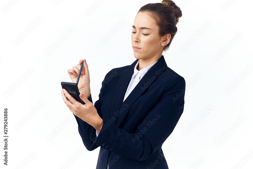 businesswoman with mobile phone