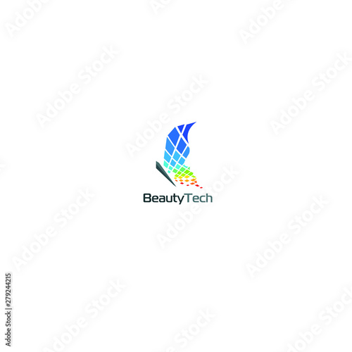 best original logo designs inspiration and concept for butterfly Beauty Tech by sbnotion