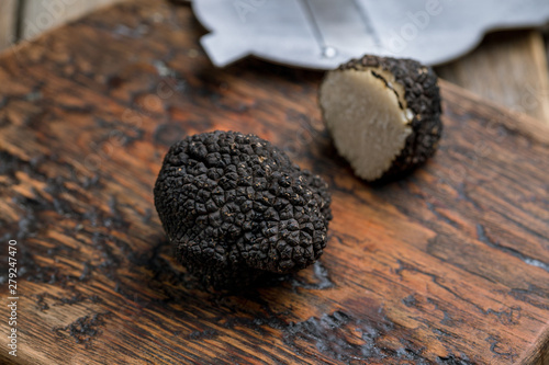 black truffle on the board