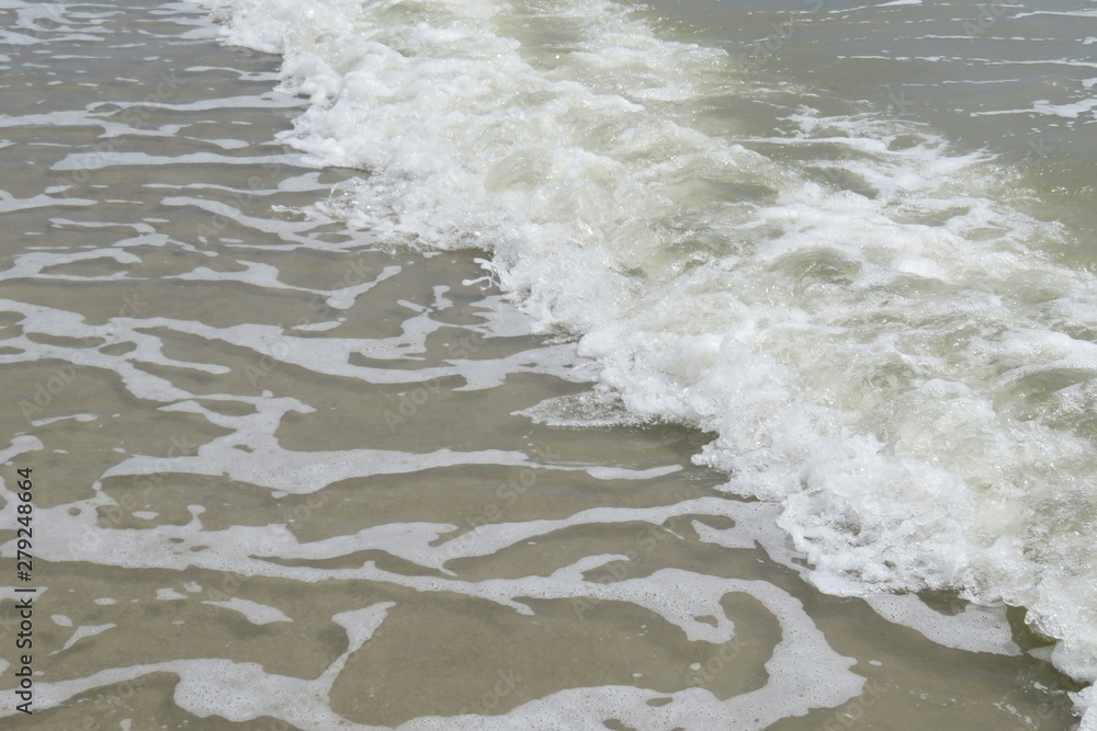 Ocean water background on Atlantic coast of North Florida