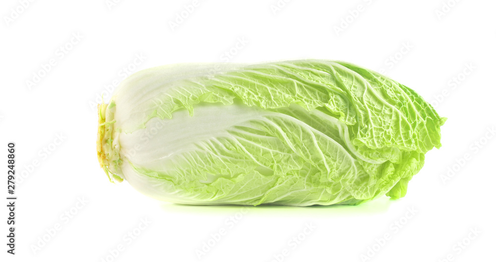fresh chinese cabbage or napa cabbage isolated on a white background, studio shot. fresh chinese cabbage or napa cabbage isolated on a white background, studio shot.