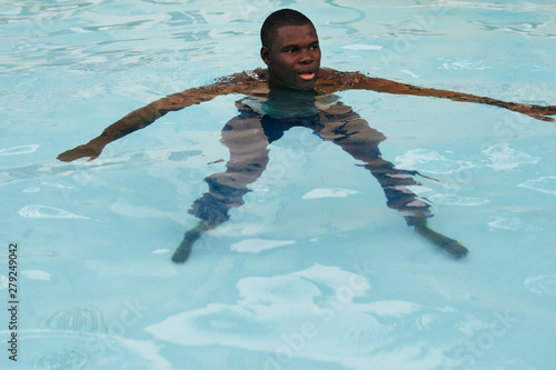 little boy in swimming pool © SHOTPRIME STUDIO