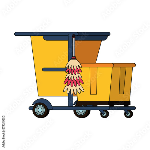 Set of cleaning equipment and products