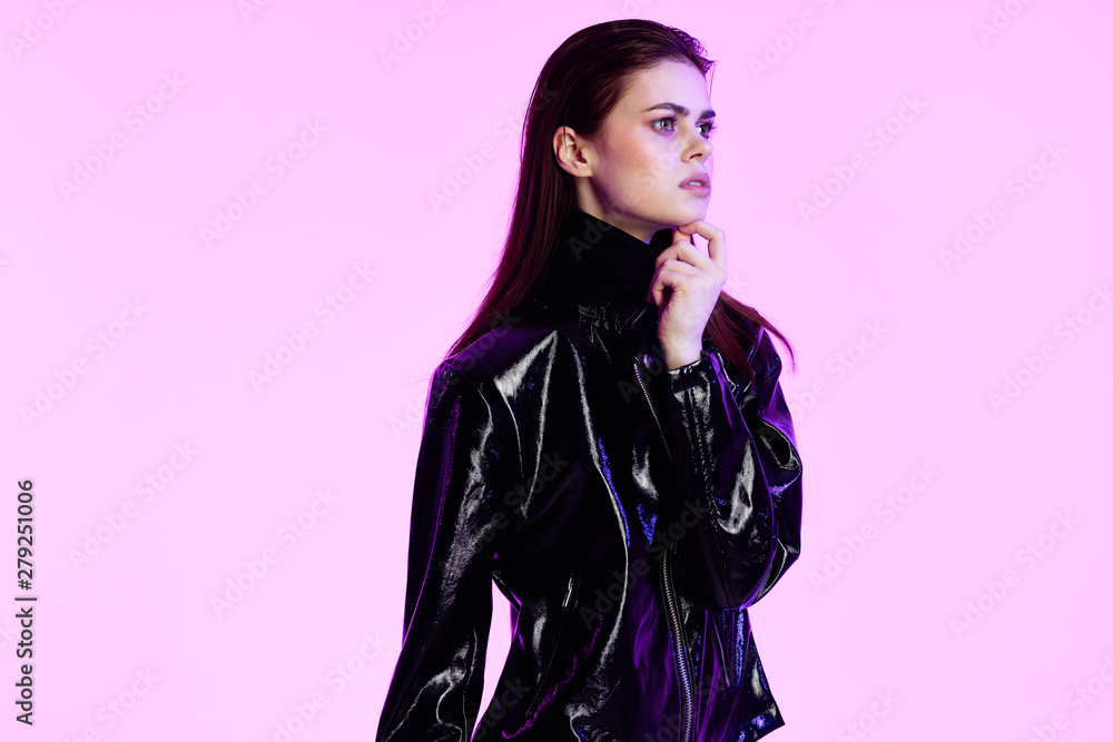 Fototapeta premium portrait of a young beautiful woman with perfect skin