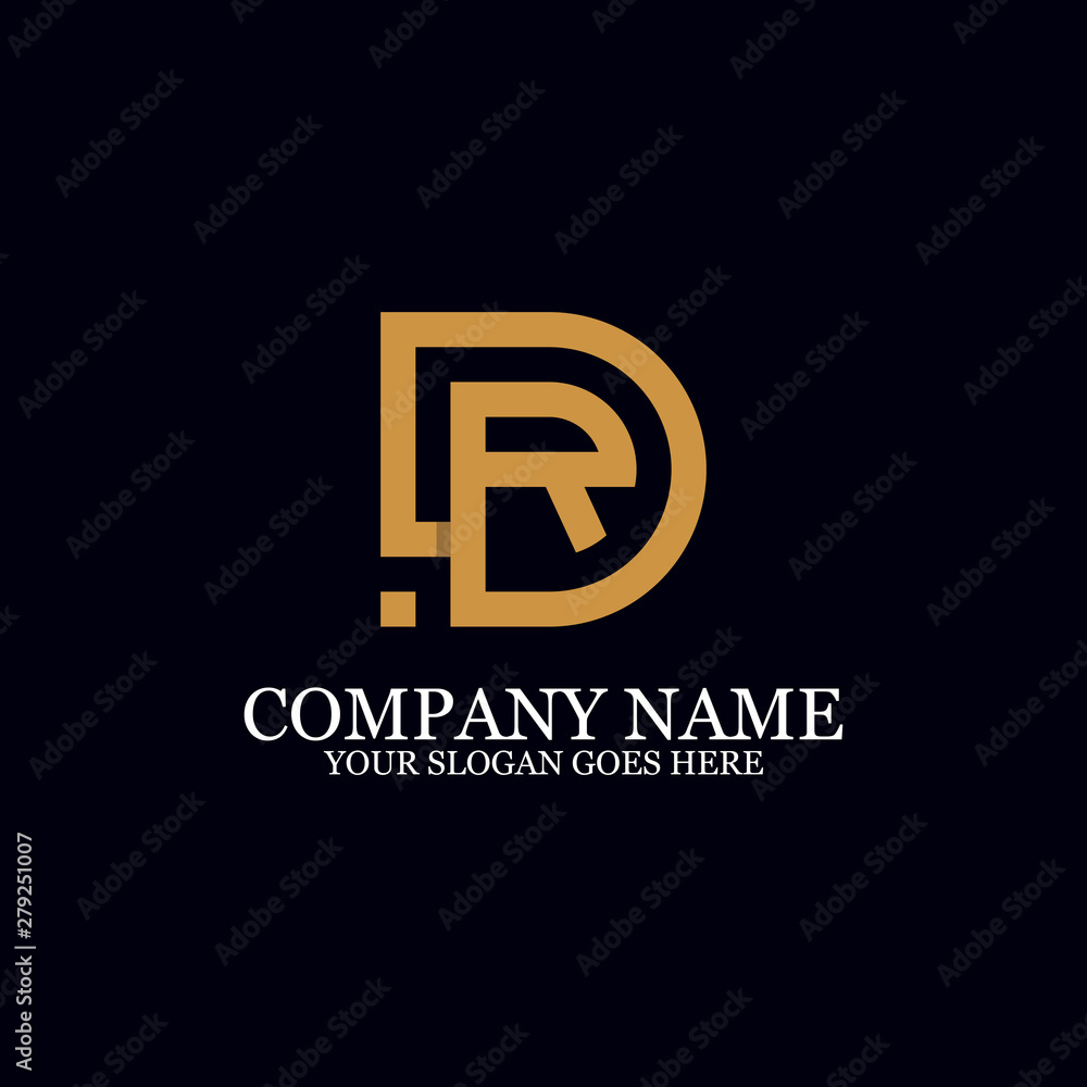 Letter DR Monogram Logo Inspiration, great for logo Marks Letter DR Monogram Logo Inspiration, great for logo Marks