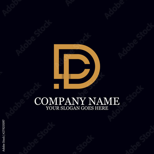 Letter DC Monogram Logo Inspiration, great for logo Marks