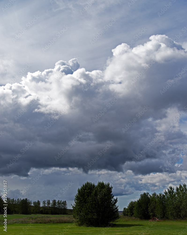Raincloud approaching campsite in Iceland Raincloud approaching campsite in Iceland