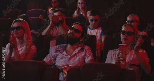 Wallpaper Mural Man sleeping through a movie in a cinema Torontodigital.ca