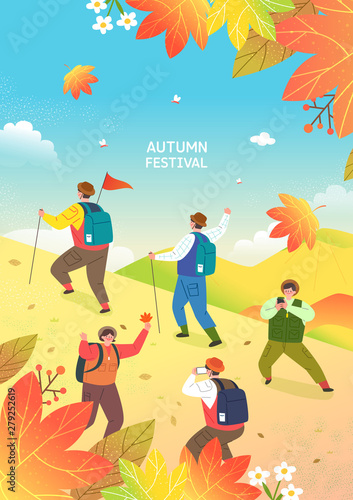 Autumn Travel and Festival Illustration