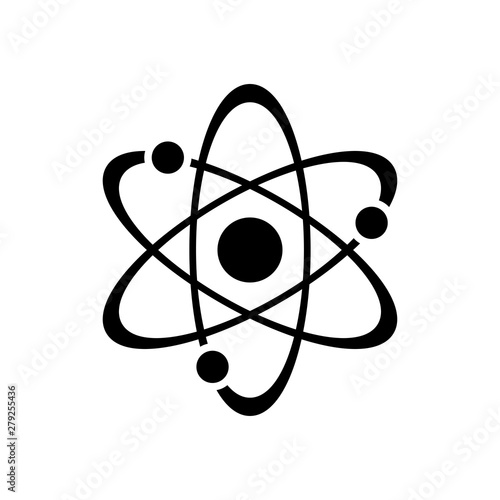 Science icon vector molecule symbol illustration