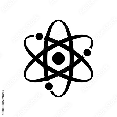 Science icon vector molecule symbol illustration