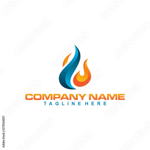 Fire and Water Logo Design Inspiration