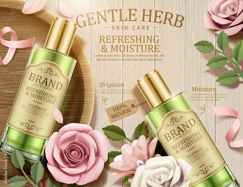 Gentle herb toner ads