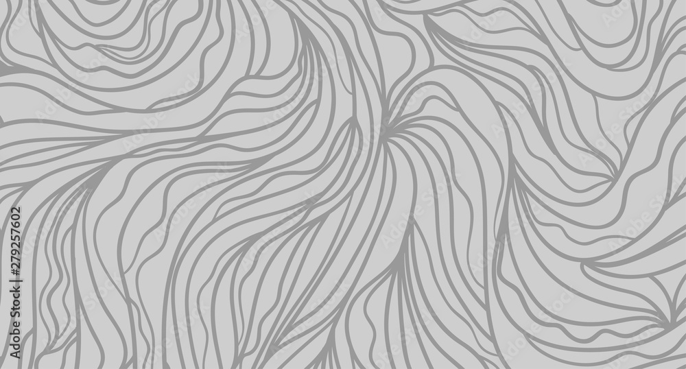 Fototapeta Abstract background with wavy stripes. Repeating waves. Stripe texture with many lines. Wavy line pattern. Black and white illustration