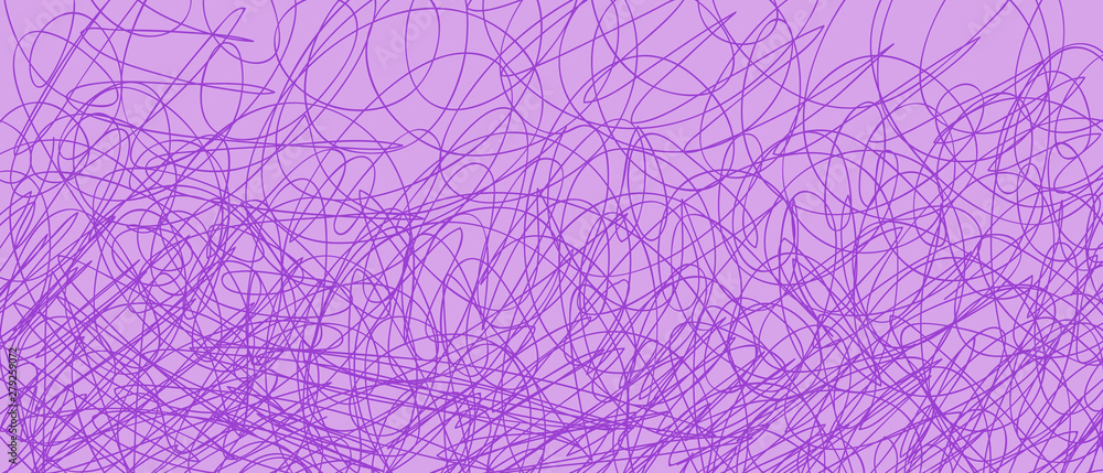 Fototapeta premium Colored tangled pattern. Abstract chaotic texture. Background with lines and waves. Art creation