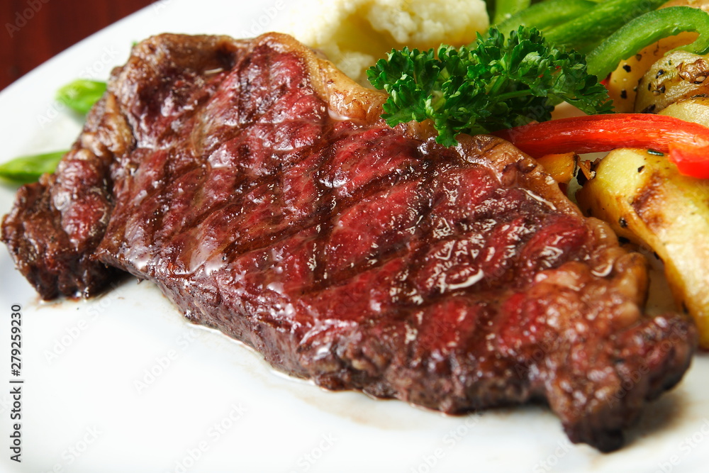 steak on a plate steak on a plate