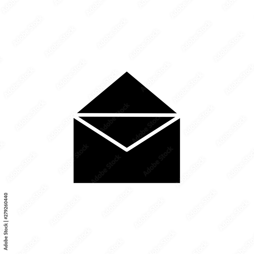 Open mail icon. One of set web icons Open mail icon. One of set web icons