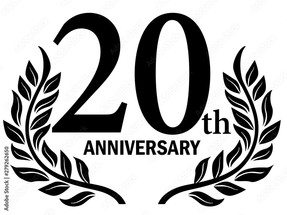 月桂樹をモチーフにしたアニバーサリーのロゴ 周年 月桂冠 th Anniversary Stock ベクター Adobe Stock