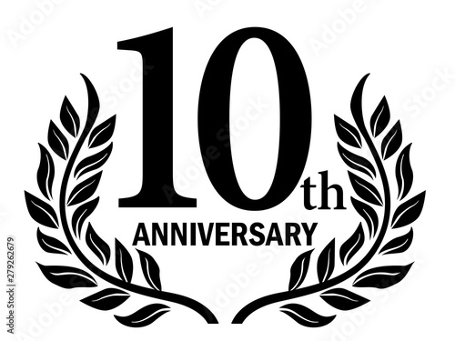 月桂樹をモチーフにしたアニバーサリーのロゴ 10周年 月桂冠 10th Anniversary Stock ベクター Adobe Stock 月桂樹をモチーフにしたアニバーサリーのロゴ 10周年 月桂冠 10th Anniversary Stock ベクター Adobe Stock