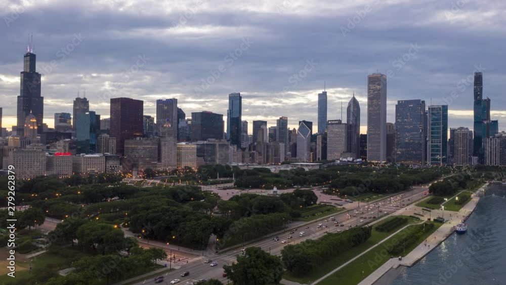 Aerial View of Grant Park Chicago Aerial View of Grant Park Chicago