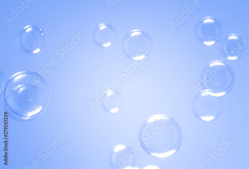 soap bubbles floating on purple background. bubbles abstract background.