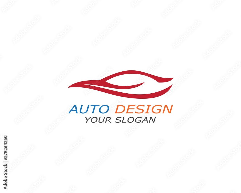 Obraz premium Auto car Logo Template vector icon