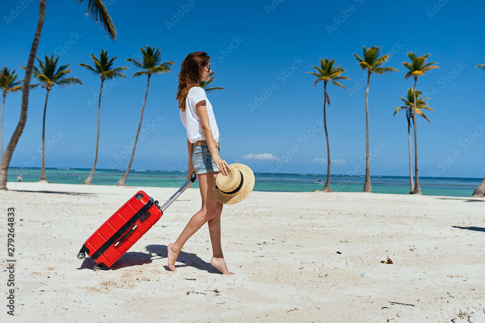 young woman on the beach