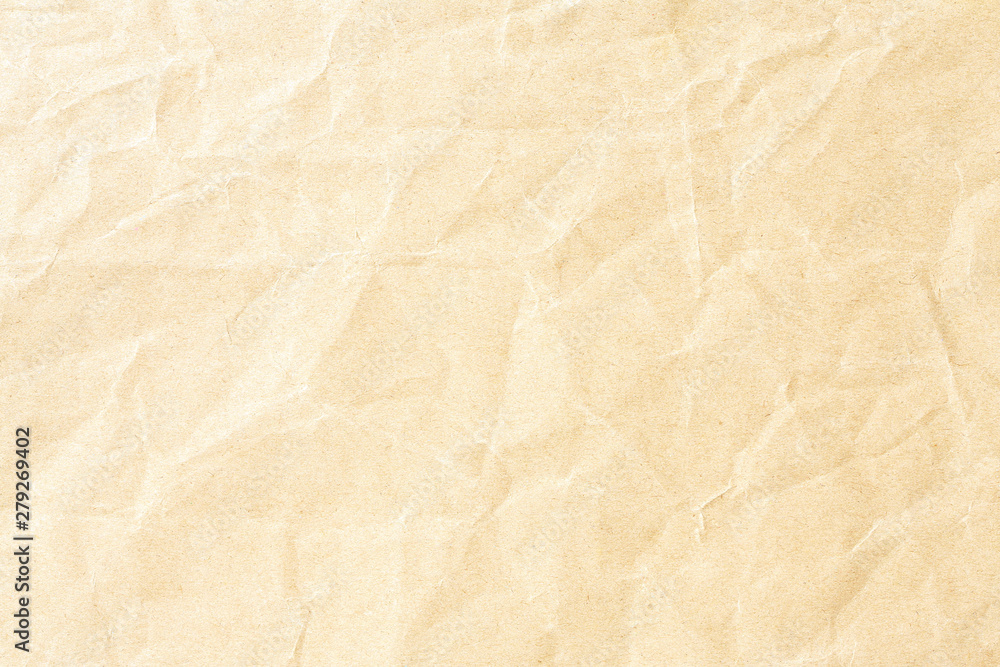 Old pale brown crumpled paper background texture Old pale brown crumpled paper background texture