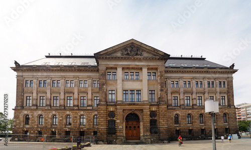 Obraz na płótnie The building of Saxon State Ministry of Culture, Dresden, Germany. w salonie