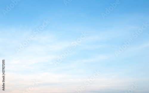 Air clouds in the blue sky background