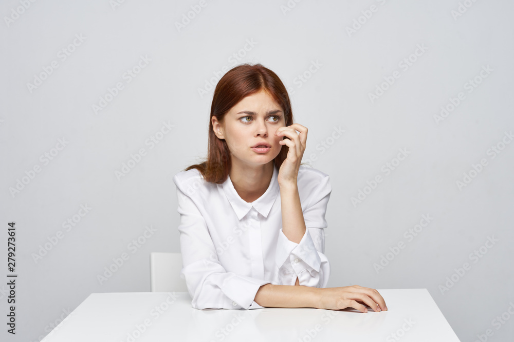 young business woman in the office young business woman in the office