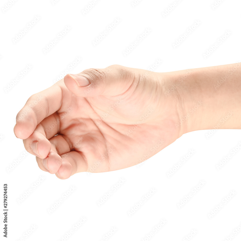 hand holding something like a bottle or can hand holding something like a bottle or can