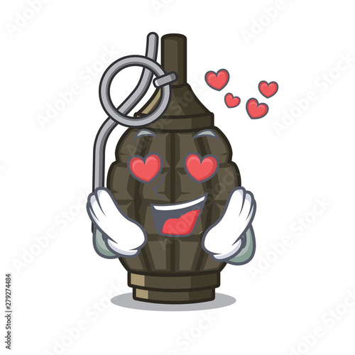 In love cartoon grenade a in the bag