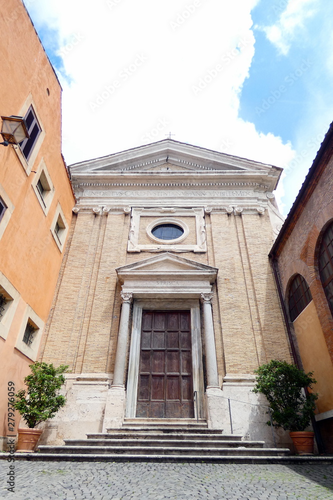 chiesa di santa prisca all'aventino,roma,italia