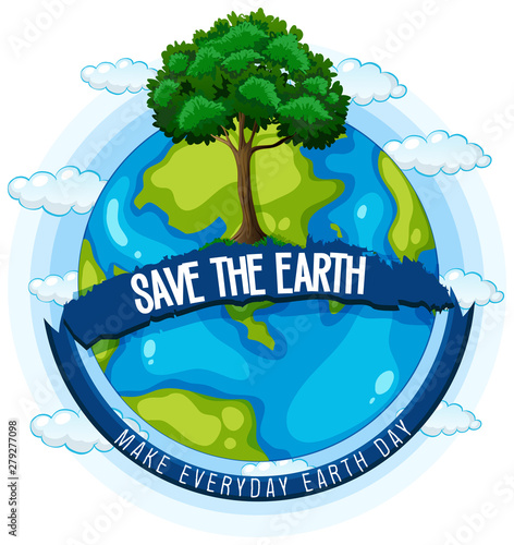 Save the earth poster