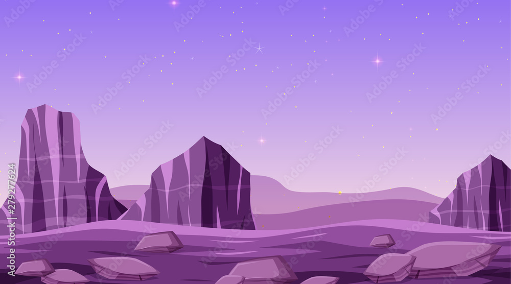 Isolated space background scene