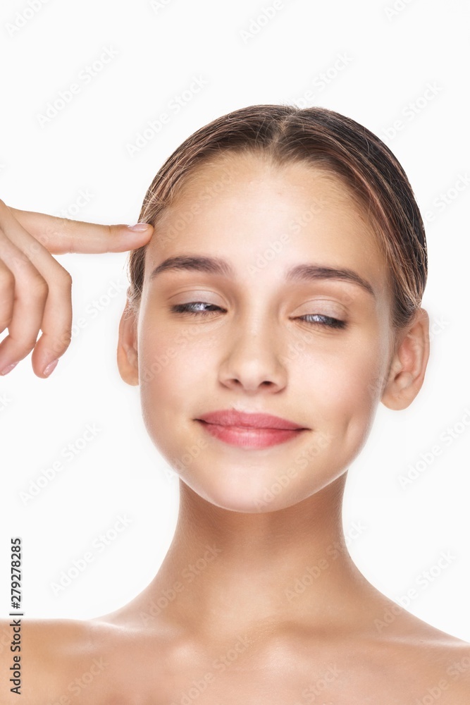 portrait of a young beautiful woman with perfect skin portrait of a young beautiful woman with perfect skin