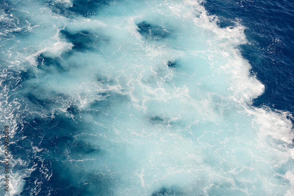 Fototapeta premium ship wake on the atlantic ocean