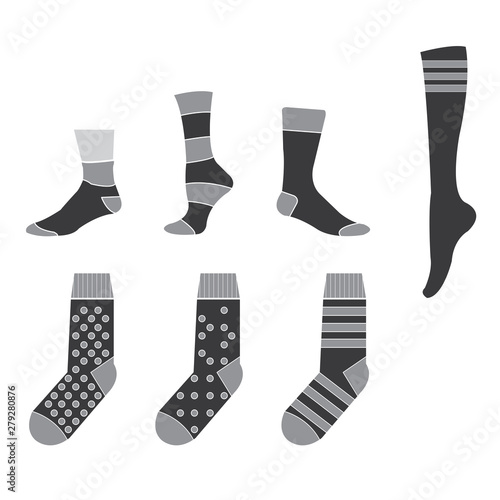 sock clipart sock drawing sock icon symbol isolated on white background vector illustration