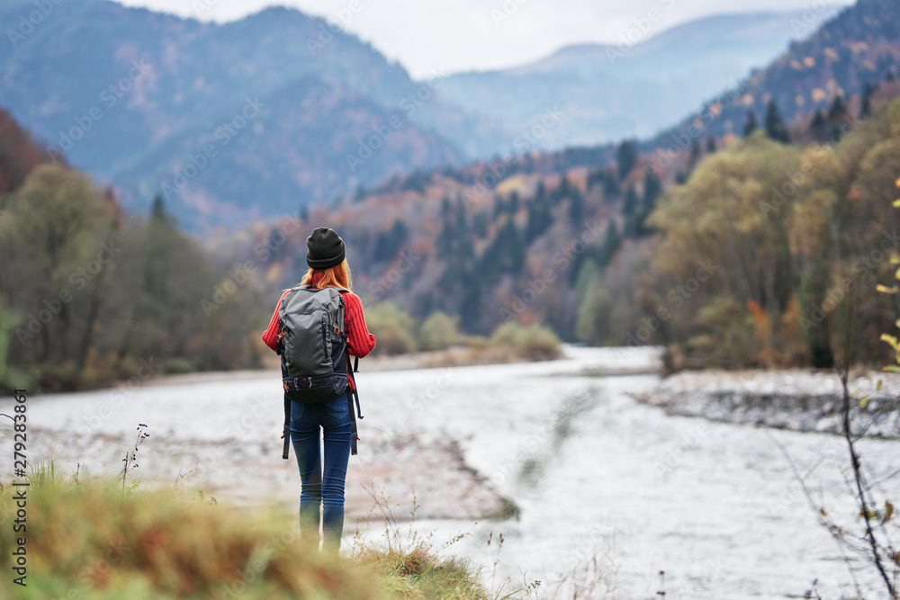 hiker in the mountains