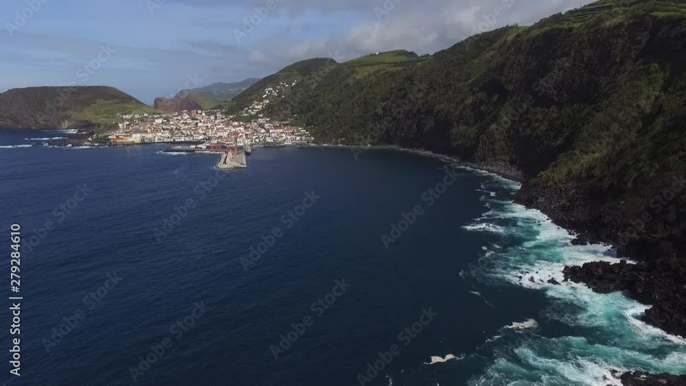 Beautiful view from drone to the Island in the ocean Beautiful view from drone to the Island in the ocean